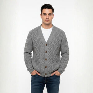 Callan Country Collection Gray Cardigan XL